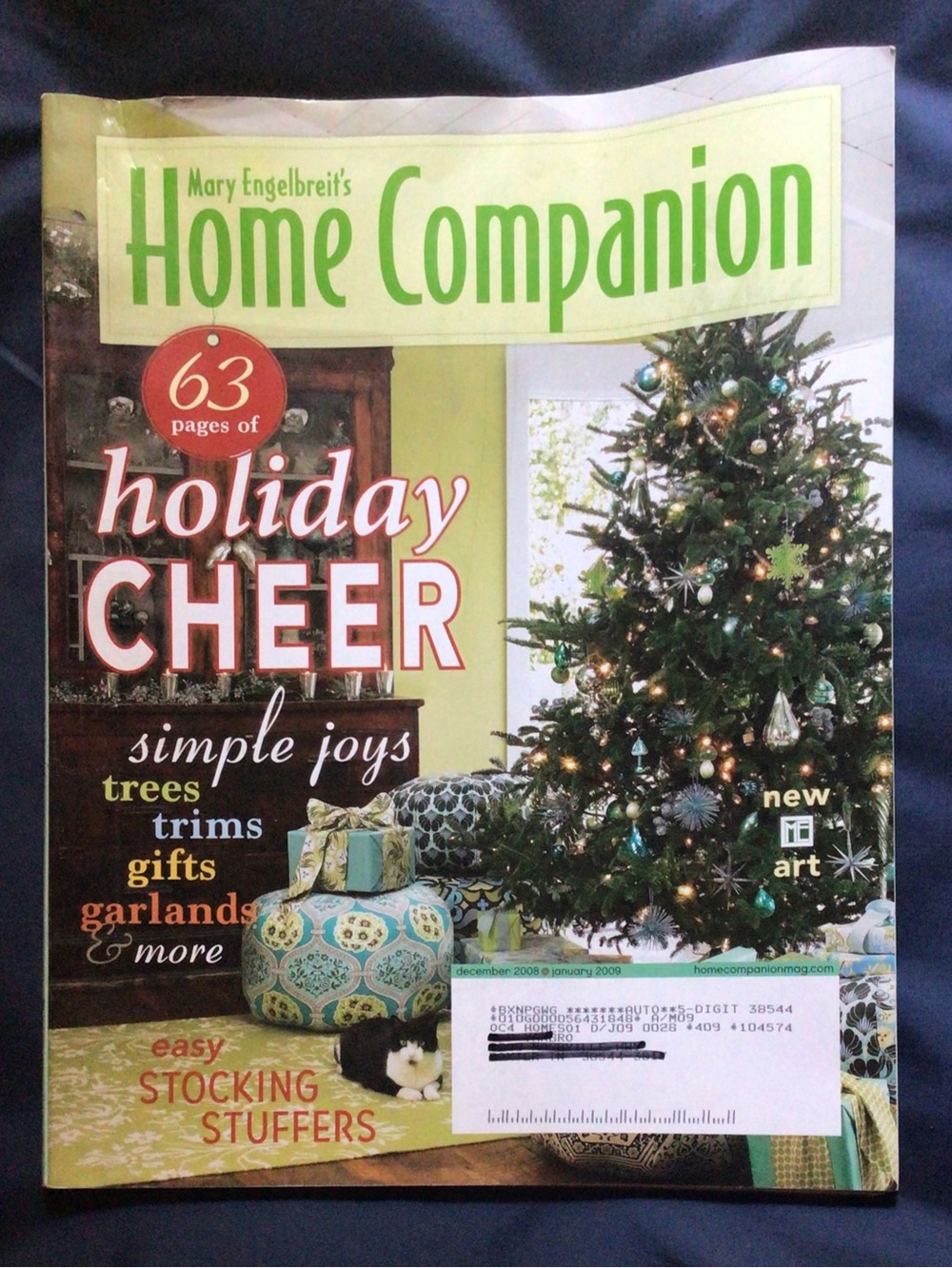 Mary Engelbreit's Home Companion Magazine Dec 08/Jan 09 Holiday w/ Paper Doll